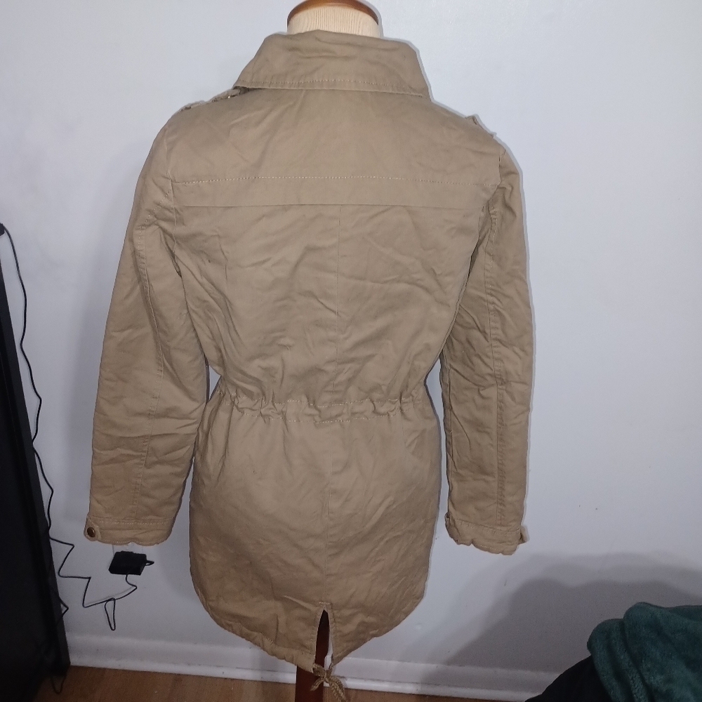 Charlotte Russe- Sandy Brown Winter Coat- W Sz Medium - Picture 6 of 9